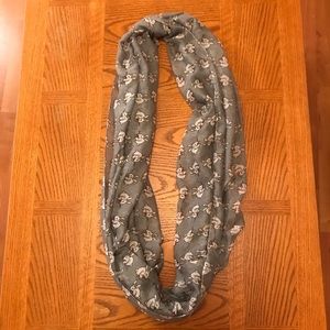 Rabbit Print Infinity Scarf